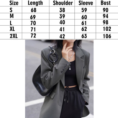 Κορεάτικο γυναικείο σακάκι oversize μαύρο παλτό blazer γυναικεία κομψά εξωτερικά ενδύματα πολυτελείας Κομψό γυναικείο σχεδιαστή κοστούμι γραφείου Overfit