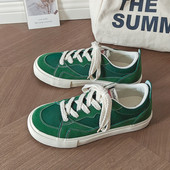 2023 m. nauji, žemai žalios spalvos riedlenčių batai vyriški, kvėpuojanti drobė, vyriški laisvalaikio sportiniai batai, plokšti, vulkanizuoti sportbačiai, vyriški tênis masculino