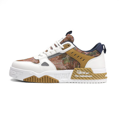 Plave muške uzročne tenisice za proljeće 2023. Prozračne udobne debele cipele za muškarce Modne cipele za skejtbord s printom Muške