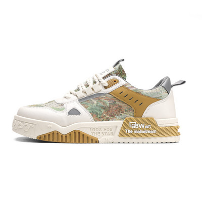 Plave muške uzročne tenisice za proljeće 2023. Prozračne udobne debele cipele za muškarce Modne cipele za skejtbord s printom Muške