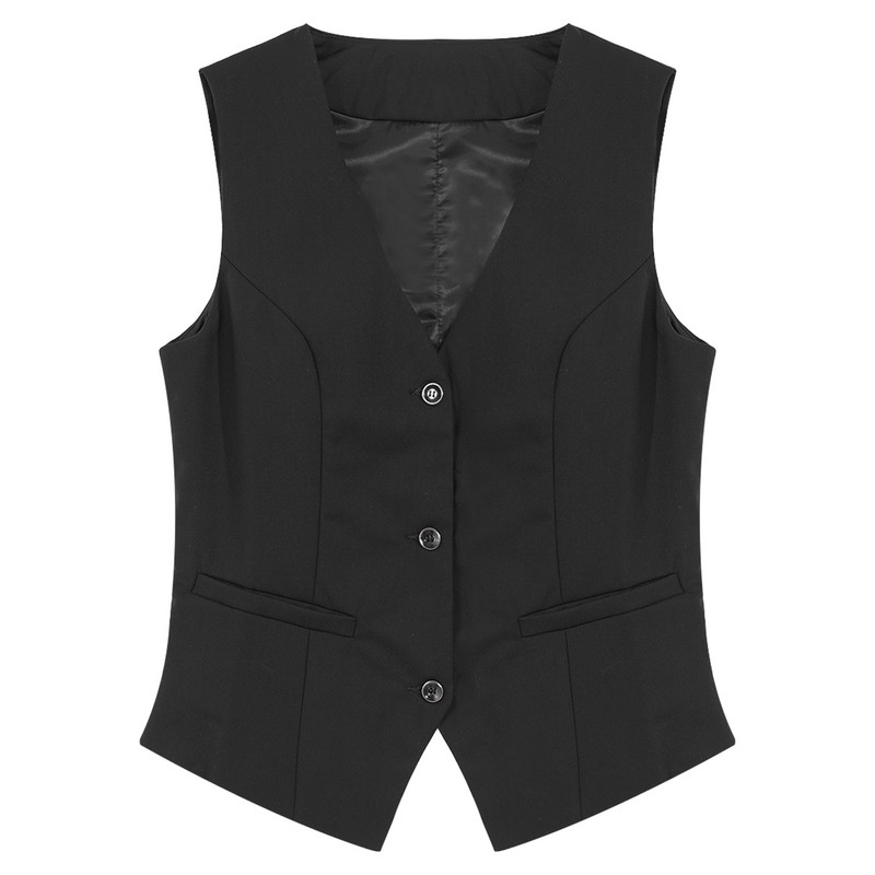 Ženski prsluci OL stil Svečana odjeća Prsluk bez rukava na kopčanje Elegantna uredska ženska klasična odijela Prsluk Radna odjeća Mujer