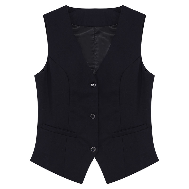 Ženski prsluci OL stil Svečana odjeća Prsluk bez rukava na kopčanje Elegantna uredska ženska klasična odijela Prsluk Radna odjeća Mujer