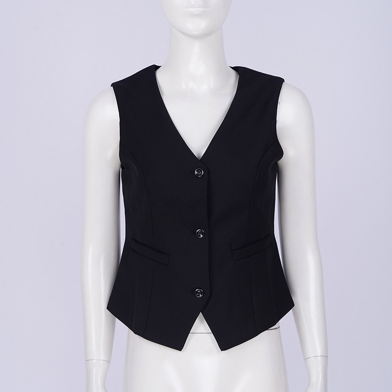 Ženski prsluci OL stil Svečana odjeća Prsluk bez rukava na kopčanje Elegantna uredska ženska klasična odijela Prsluk Radna odjeća Mujer