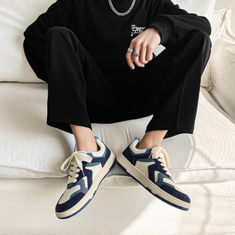 2023 Muške vulkanizirane cipele Modne cipele s platformom Tenisice za slobodno vrijeme na otvorenom Muške ulične cipele za klizanje Cipele na vezanje Zapatillas Hombre