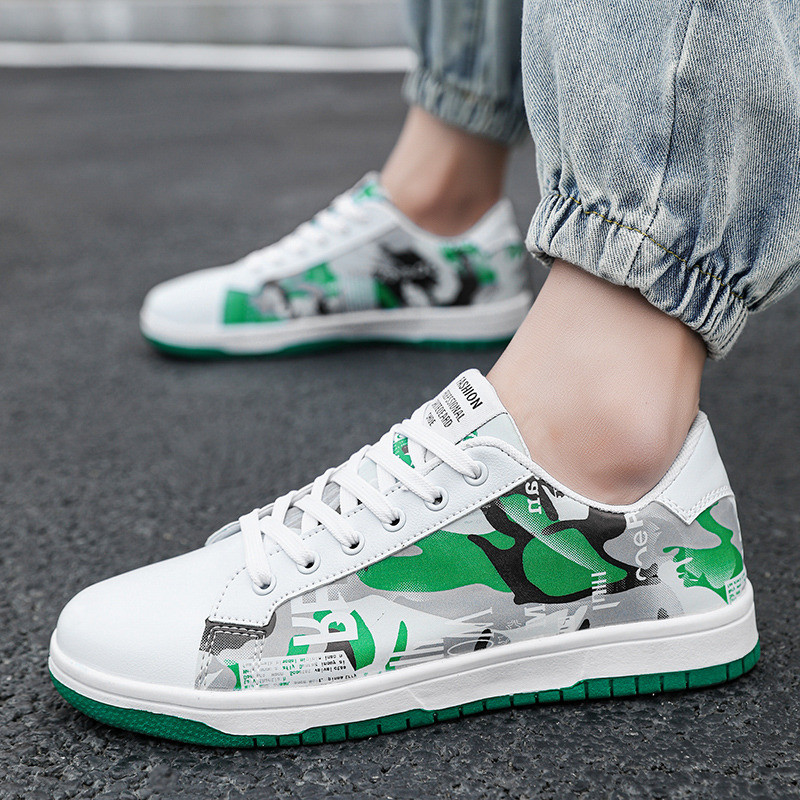 Nove modne muške tenisice s grafitima za 2022., velika veličina 47, prozračne PU ležerne cipele, muške ravne cipele, niske uniseks tenisice, muške basket homme