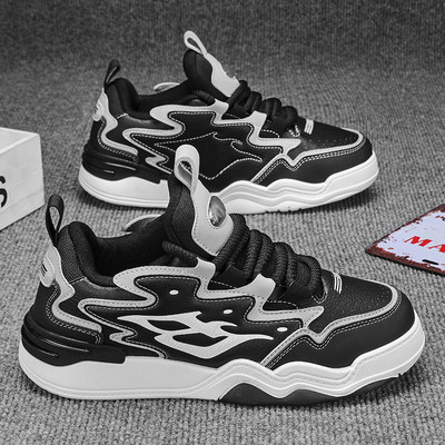 Hot Selling Ανδρικά Παπούτσια Πολυτελή Ανδρικά Αθλητικά Παπούτσια Casual Δερμάτινη Παχιά Σόλα Περπάτημα Skateboard Αθλητικά Παπούτσια Τένις Προπόνηση Loafers