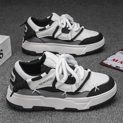 Hot Selling Ανδρικά Παπούτσια Πολυτελή Ανδρικά Αθλητικά Παπούτσια Casual Δερμάτινη Παχιά Σόλα Περπάτημα Skateboard Αθλητικά Παπούτσια Τένις Προπόνηση Loafers