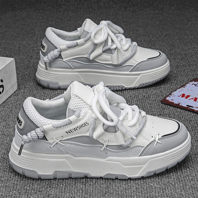 Hot Selling Ανδρικά Παπούτσια Πολυτελή Ανδρικά Αθλητικά Παπούτσια Casual Δερμάτινη Παχιά Σόλα Περπάτημα Skateboard Αθλητικά Παπούτσια Τένις Προπόνηση Loafers