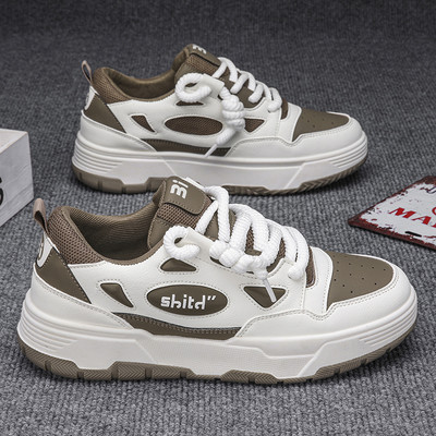 Hot Selling Ανδρικά Παπούτσια Πολυτελή Ανδρικά Αθλητικά Παπούτσια Casual Δερμάτινη Παχιά Σόλα Περπάτημα Skateboard Αθλητικά Παπούτσια Τένις Προπόνηση Loafers