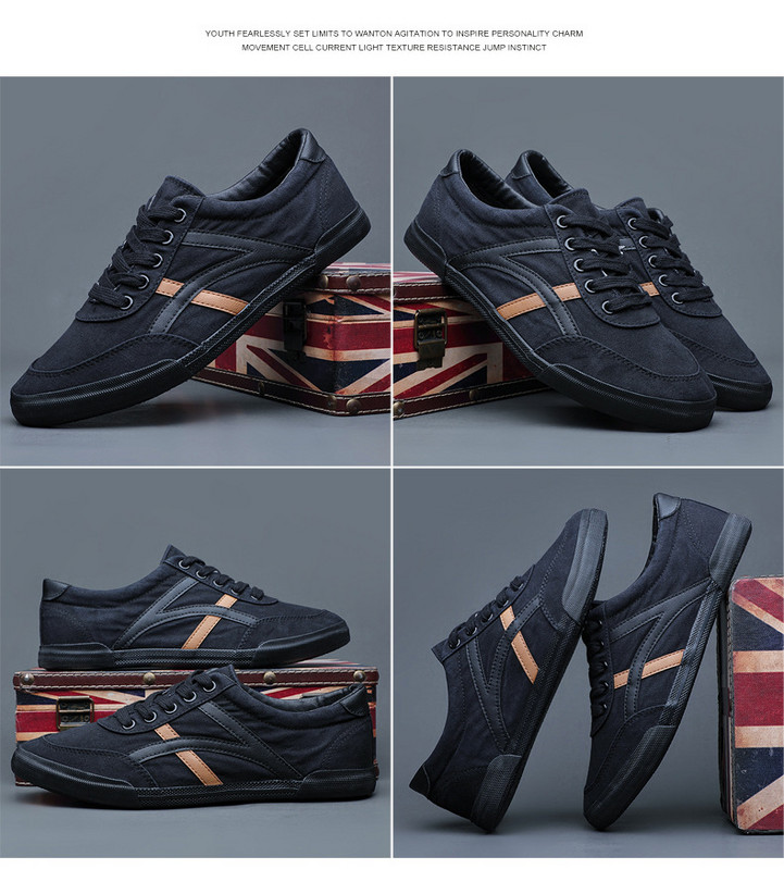 Potpuno nove muške platnene cipele za slobodno vrijeme proljeće ljeto Modne ravne cipele na vezanje na pruge Trend ravne cipele Udobne muške natikače