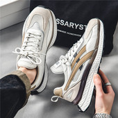 Pavasario nauji vyriški sportbačiai Madingi, patogūs, kvėpuojantys tinkliniai laisvalaikio sportiniai bėgimo bateliai minkštu padu sportiniai batai