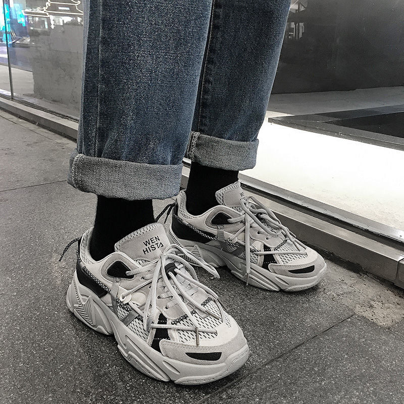 Trend debele tenisice Muške mrežaste prozračne ležerne tenisice Muške tenisice za par Ženske lagane udobne vulkanizirane cipele