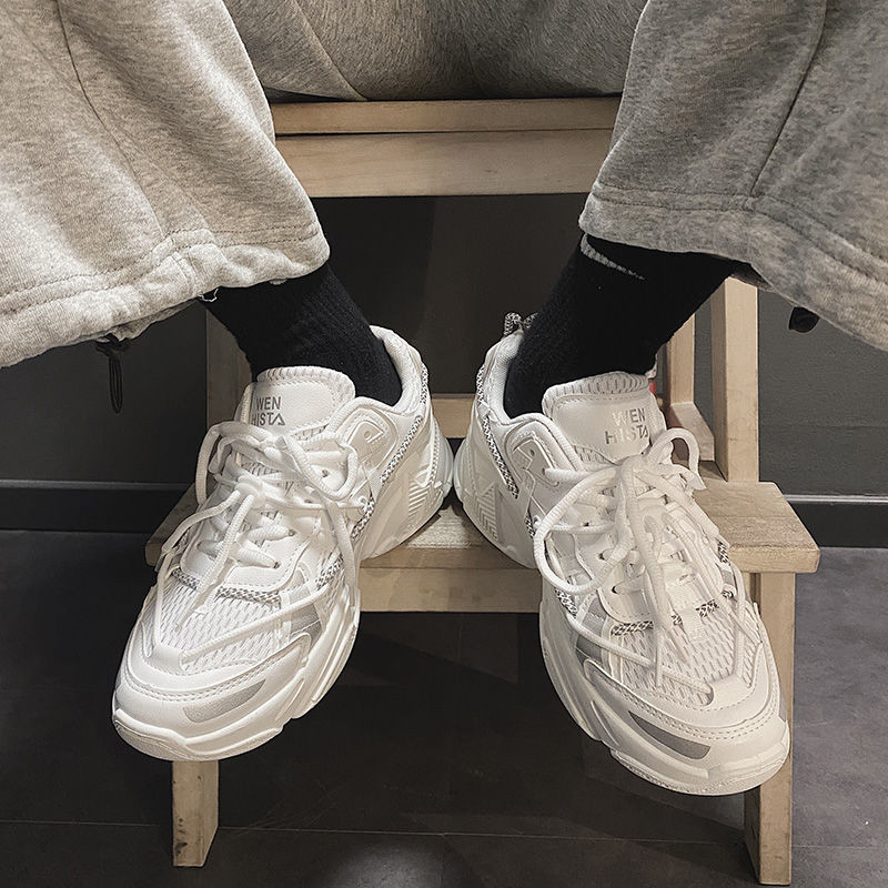 Trend debele tenisice Muške mrežaste prozračne ležerne tenisice Muške tenisice za par Ženske lagane udobne vulkanizirane cipele