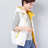 2023. aasta uus kevadsuvi naiste vest päikesekaitse kapuutsiga vest Naiste mood varrukateta joped Mantlid Naiste lühike vest ülerõivad