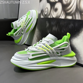 Обувки за тенис Мъжки баскетболни дизайнерски обувки Мъжки луксозни ежедневни маратонки Модни увеличаващи височината Дишащи мрежести обувки на платформа