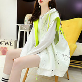 Ženski jesenski labavi ležerni pulover s patentnim zatvaračem Kardigan kaput 2023. Ženska nova jakna s korejskim printom visokog stupnja zapadnog stila