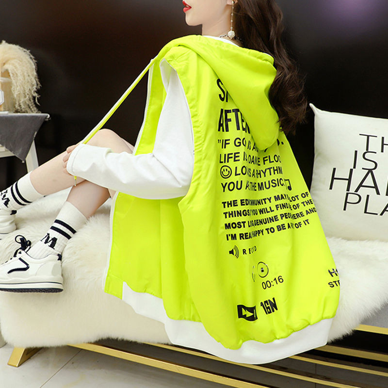 Ženski jesenski labavi ležerni pulover s patentnim zatvaračem Kardigan kaput 2023. Ženska nova jakna s korejskim printom visokog stupnja zapadnog stila