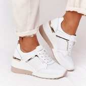 Γυναικεία Wedges Sneakers Lace-Up Αναπνεύσιμα Αθλητικά Παπούτσια Casual Platform Γυναικεία Υποδήματα Γυναικεία Βουλκανιζέ Παπούτσια Zapatillas