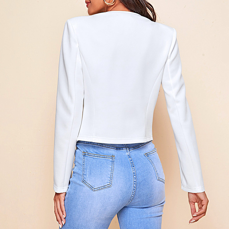 Νέο λεπτό γυναικείο σακάκι μόδας Γυναικεία ζακέτα Ρούχα με γιακά casual κοστούμι πέτο Lady Slim κοντά παλτό Γυναικεία μπουφάν Μπλουζ