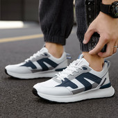 Nahast Meeste Kingad Tossud Trend vabaajajalatsid Itaalia hingav vaba aja meeste tossud libisemiskindlad jalatsid Meeste vulkaniseeritud kingad