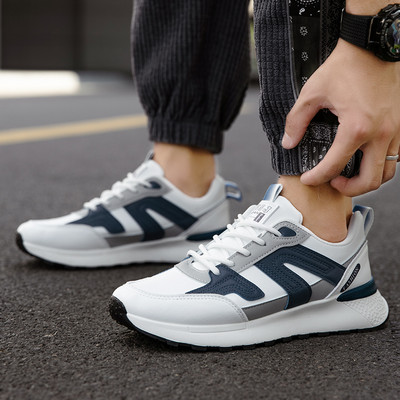 Nahast Meeste Kingad Tossud Trend vabaajajalatsid Itaalia hingav vaba aja meeste tossud libisemiskindlad jalatsid Meeste vulkaniseeritud kingad