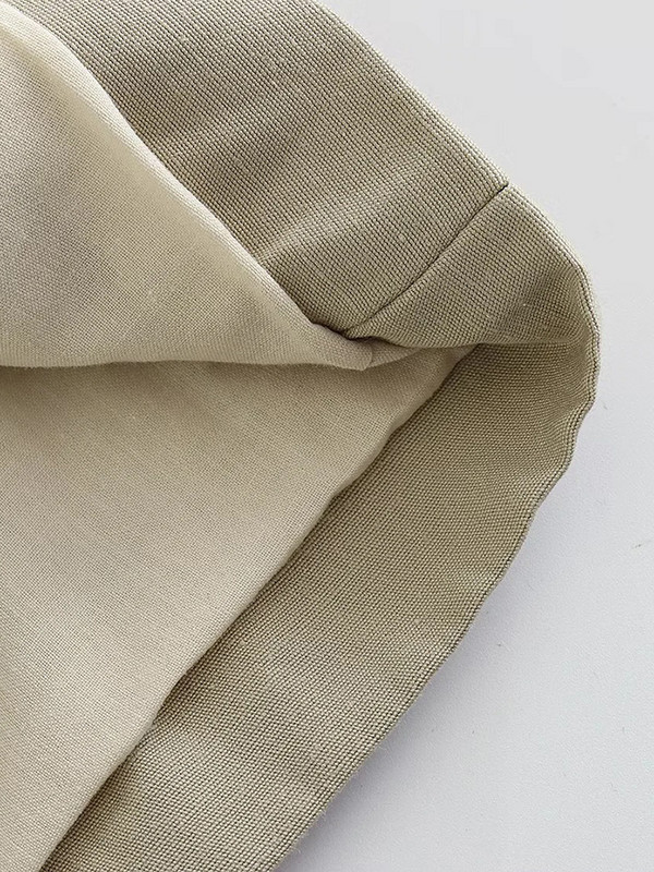 Ženski vintage široki sako dugih rukava Modni laneni sako podijeljenog dizajna Modni ležerni uredski sako High Street sako