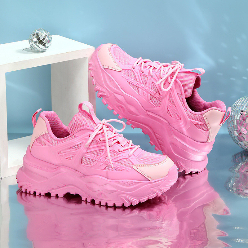 Γυναικεία αθλητικά παπούτσια τρεξίματος με φθορίζον πράσινο πλέγμα Hot Sale Γυναικεία ελαφριά ανδρικά γυμναστήρια Παπούτσια μόδας Breathable αθλητικά παπούτσια Γυναικεία