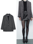 2023 Γυναικείο σακάκι γραφείου με μονό κουμπάκι Γυναικείο φαρδύ κλασικό παλτό σακάκι σακάκι γυναικείο κομψό πανωφόρι σακάκι Veste Femme