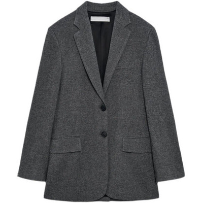 2023 Γυναικείο σακάκι γραφείου με μονό κουμπάκι Γυναικείο φαρδύ κλασικό παλτό σακάκι σακάκι γυναικείο κομψό πανωφόρι σακάκι Veste Femme