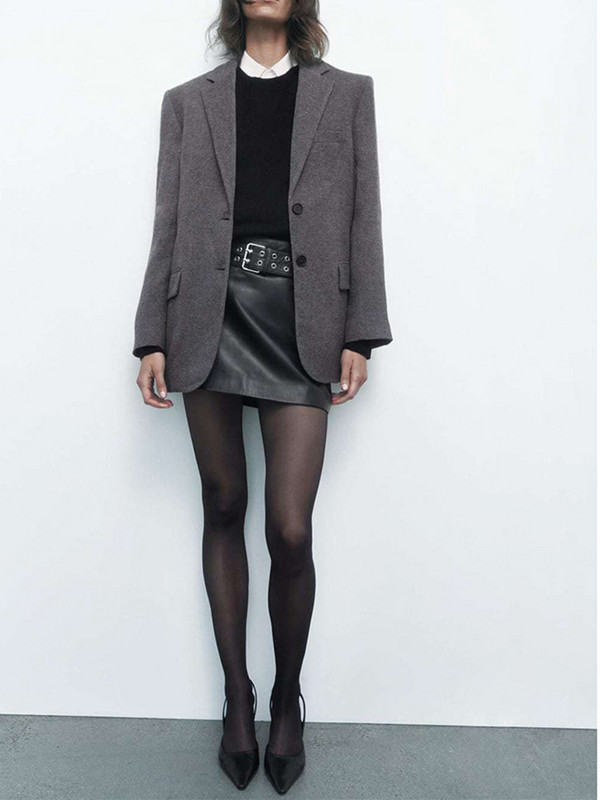 2023 Γυναικείο σακάκι γραφείου με μονό κουμπάκι Γυναικείο φαρδύ κλασικό παλτό σακάκι σακάκι γυναικείο κομψό πανωφόρι σακάκι Veste Femme