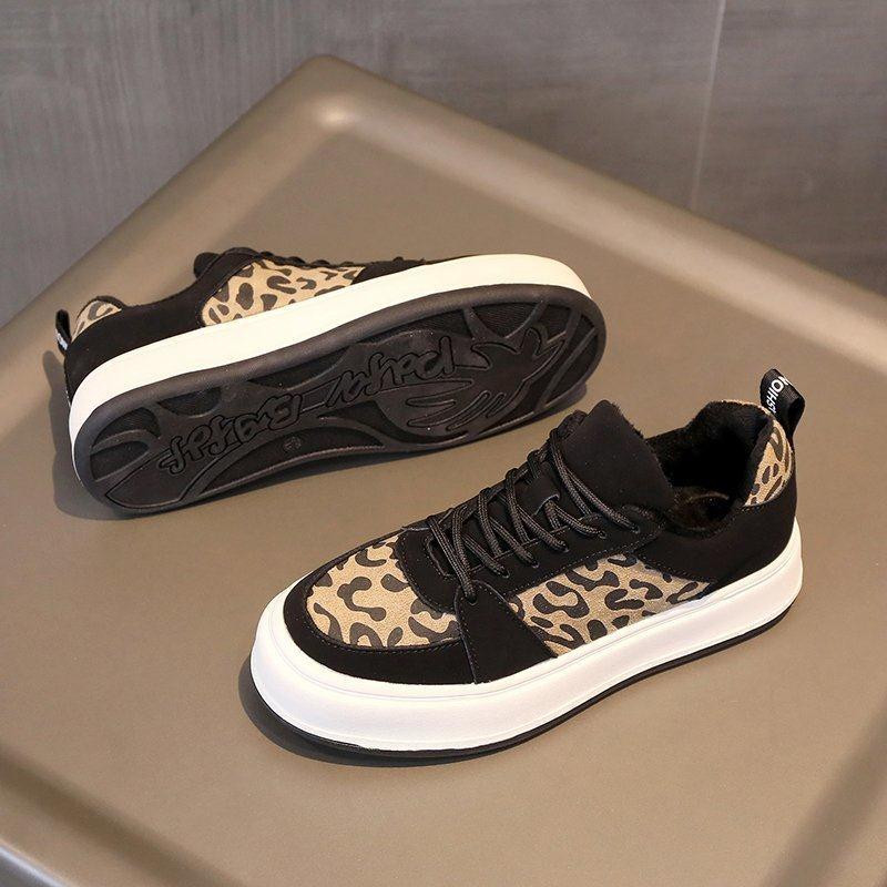 Ravne ženske cipele Platnene ležerne ženske cipele na promociji Leopard print Udobne i elegantne modne niske slatke proljetno jesenski hit