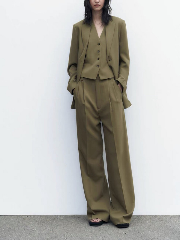 2023. aasta naiste kaherealine bleiser, daam, vaba klassikaline mantel, kostüüm, jakk Naiste šikk rõivakomplekt, Veste Femme