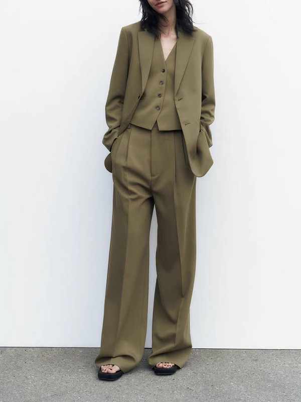 2023. aasta naiste kaherealine bleiser, daam, vaba klassikaline mantel, kostüüm, jakk Naiste šikk rõivakomplekt, Veste Femme