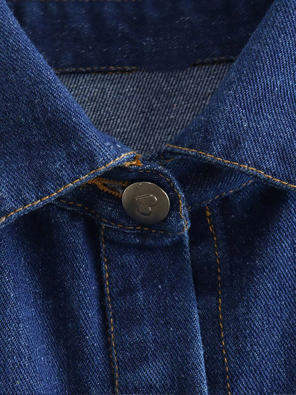 Χαλαρό τζιν γιλέκο διπλής τσέπης Χαλαρό γιακά με μονό στήθος Κοντά γιλέκα Γυναικεία φθινόπωρο 2023 Αμάνικο ρούχο Y2K