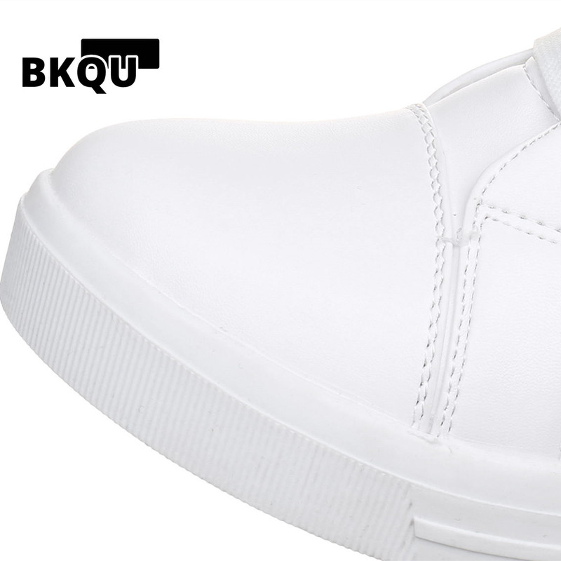 Γυναικεία πάνινα παπούτσια Wedge Πλατφόρμα Λαστιχένια Brogue Δερμάτινα ψηλοτάκουνα παπούτσια με κορδόνια ψηλά παπούτσια με μυτερά δάχτυλα αυξανόμενα Creepers Λευκό ασημί