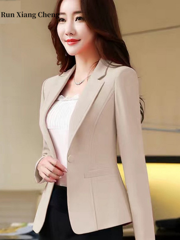 Γυναικεία blazers Νέο προϊόν το φθινόπωρο του 2023 Δωρεάν αποστολή Παλτό casual suit, μονόχρωμο γυναικείο παλτό Commuting