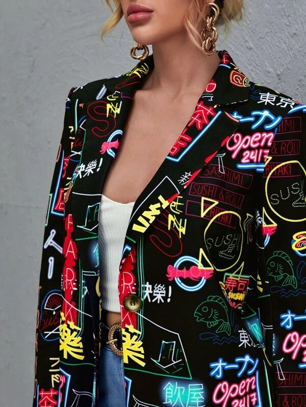 Naiste bleiser Sügismood Positsioneerimata print Leopard Väike ülikond Jakk Topid Chaqueta De Mujer Mantlid Vestido Haut Femme