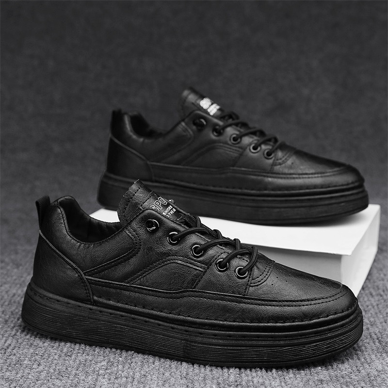 Νέα φθινοπωρινά και χειμερινά δερμάτινα αδιάβροχα παπούτσια προστασίας εργασίας Χαμηλή κοπή πάνινα παπούτσια Ευέλικτα casual ανδρικά παπούτσια