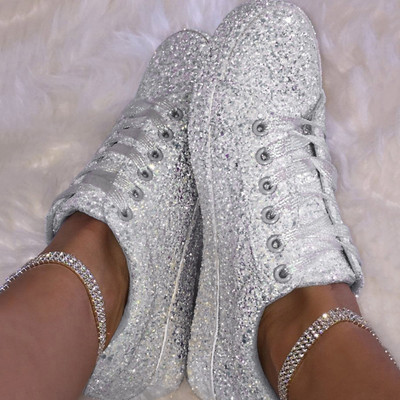 Litritega pitsilised kingad ümara peaga naiste tennisekingad Tossud madala ülaosaga lamedad kingad peokingad Lady Flats välisspordiks