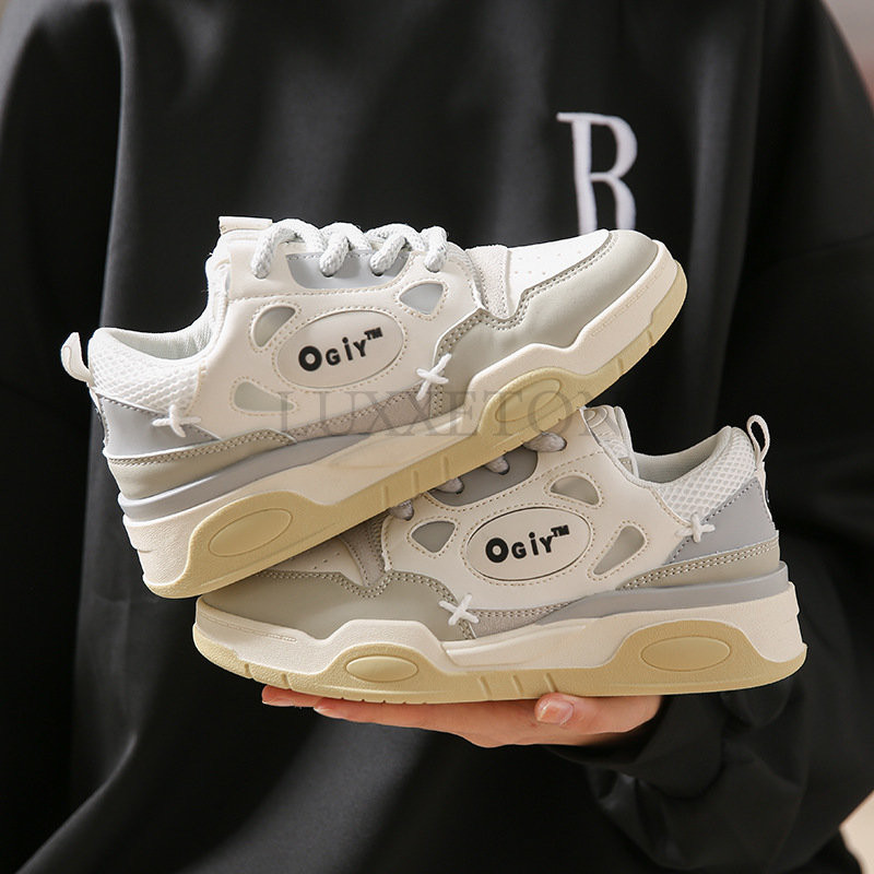 Platforminiai sportbačiai Moteriški bėgimo bateliai Moteris vaikštanti Patogūs moteriški laisvalaikio suvarstomi vulkanizuoti batai Stambūs sportbačiai