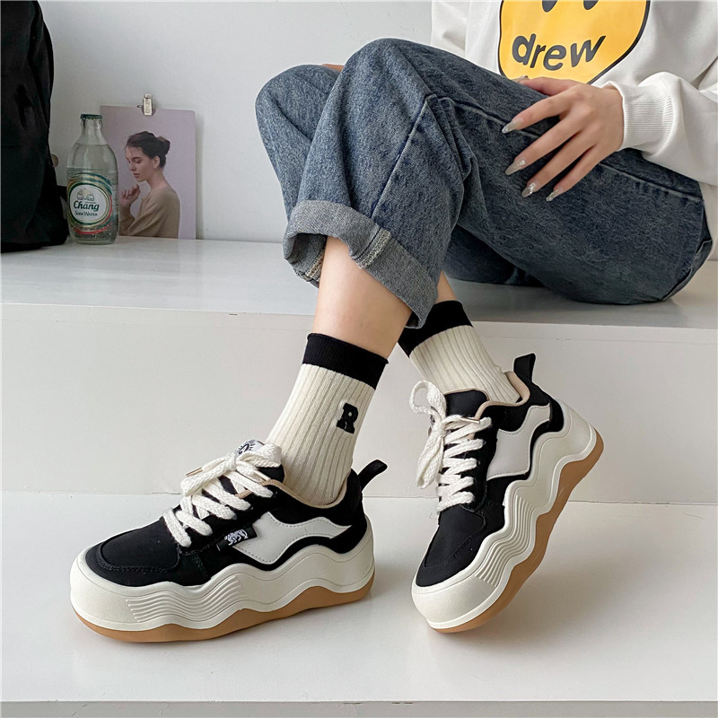 Vabaaja tossud Mood Ehtsad segavärvilised tossud 2023. aasta kevad-sügisjalatsid naistele hingavad spordijalatsid