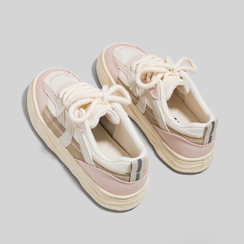 HOPUS Proljetne ženske tenisice Modne ležerne bijele cipele u mješovitim bojama za žene 2023 Nove niske cipele s platformom Vulkanizirane cipele Udobne