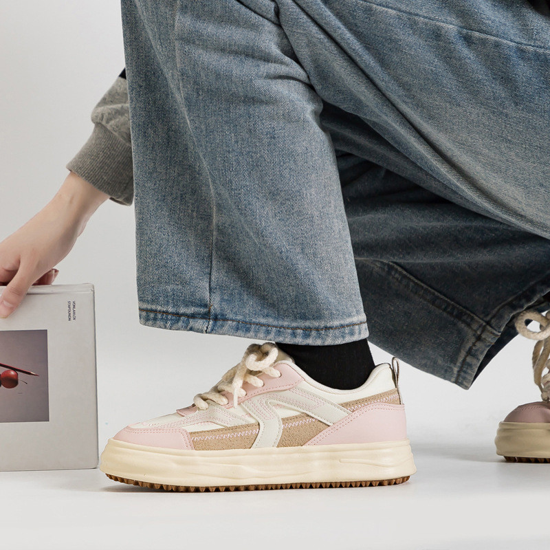 HOPUS Proljetne ženske tenisice Modne ležerne bijele cipele u mješovitim bojama za žene 2023 Nove niske cipele s platformom Vulkanizirane cipele Udobne