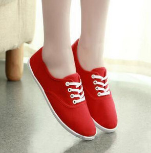 Pantofi de damă Pantofi de pânză Pantofi ocazionali cu șireturi Pantofi albi pentru femei Pantofi albi de culoare bomboană Pantofi respirabili Espadrile de damă