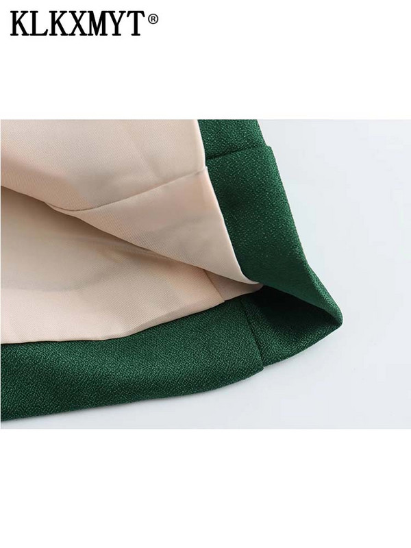 TRAF Γυναικείο παλτό blazer 2023 Νέα μόδα Διπλά μπλέιζερ γραφείου Φθινοπωρινό μπουφάν Casual Γυναικείο Νέο σε Εξωτερικά Ενδύματα Κομψά μπλουζάκια