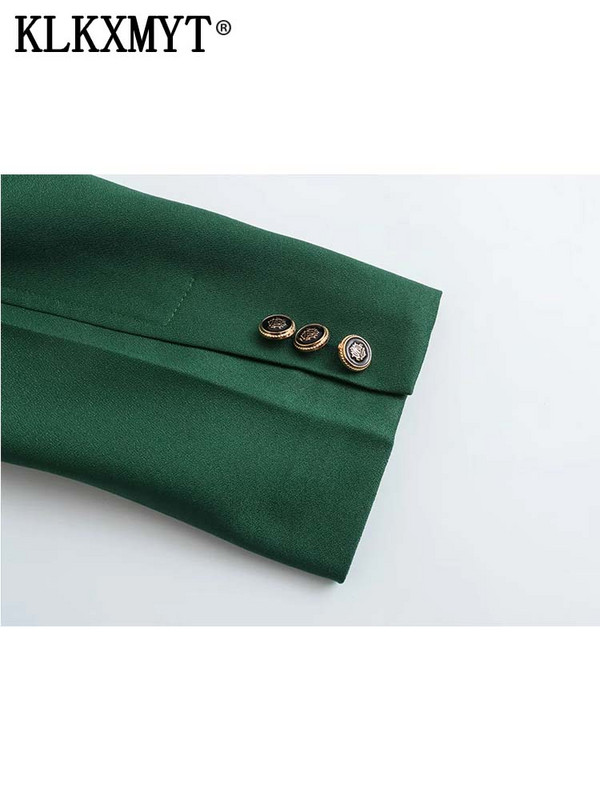 TRAF Γυναικείο παλτό blazer 2023 Νέα μόδα Διπλά μπλέιζερ γραφείου Φθινοπωρινό μπουφάν Casual Γυναικείο Νέο σε Εξωτερικά Ενδύματα Κομψά μπλουζάκια