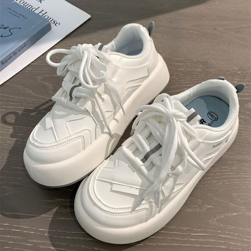 Kawaii Rabbit Ears Διακοσμητικά Λευκά Παπούτσια Κορεατικά Μόδα Αθλητικά Παπούτσια Άνοιξη 2023 Νέα φοιτητικά casual χαριτωμένα παπούτσια με πλατφόρμα