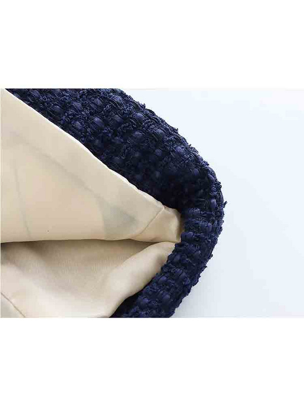 TRAF 2023 Tweed Blazer Γυναικείο σακάκι με ανάγλυφο γυναικείο σακάκι με διπλό στήθος Γυναικείο μακρυμάνικο μπλέιζερ με κουμπί για γυναίκες