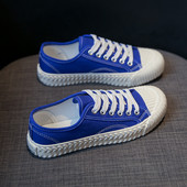 Korejske platnene cipele Ženske modne tenisice Niski izrez na vezanje Zapatos De Mujer Visokokvalitetne ležerne ravne cipele Žensko 2023 Novo