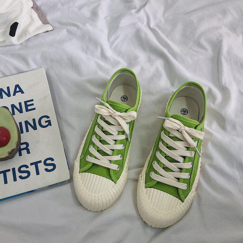 Korejske platnene cipele Ženske modne tenisice Niski izrez na vezanje Zapatos De Mujer Visokokvalitetne ležerne ravne cipele Žensko 2023 Novo
